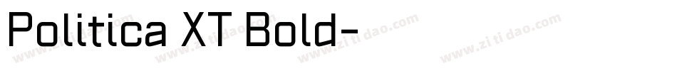 Politica XT Bold字体转换